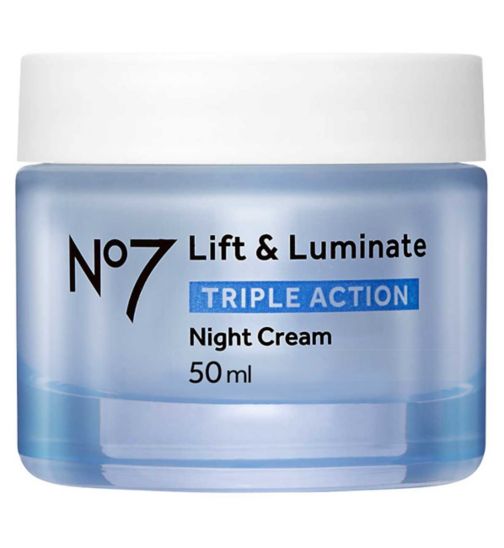 No7 Lift & Luminate TRIPLE ACTION Night Cream Enhanced Formula 50ml