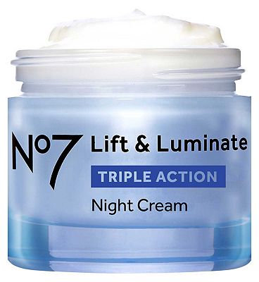 No7 Lift & Luminate TRIPLE ACTION Night Cream Enhanced Formula 50ml