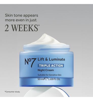 No7 Lift & Luminate TRIPLE ACTION Night Cream Enhanced Formula 50ml (4)