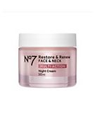 No7 Restore & Renew Face & Neck MULTI ACTION Night Cream 50ml Enhanced Formula