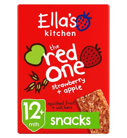 Ella's Kitchen Organic The Red One Fruit + Oat Bar Toddler Snack 12+ Months -25gx5