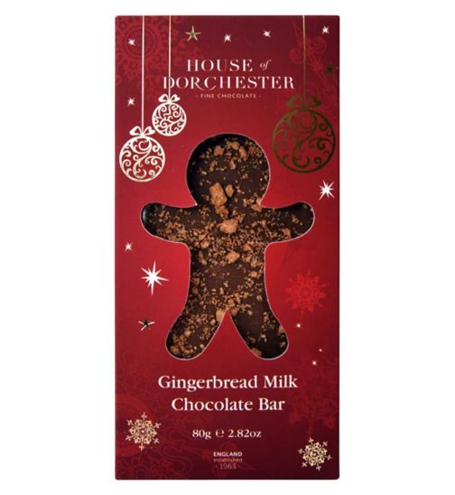 House of Dorchester Milk Chocolate Gingerbread Bar 80g