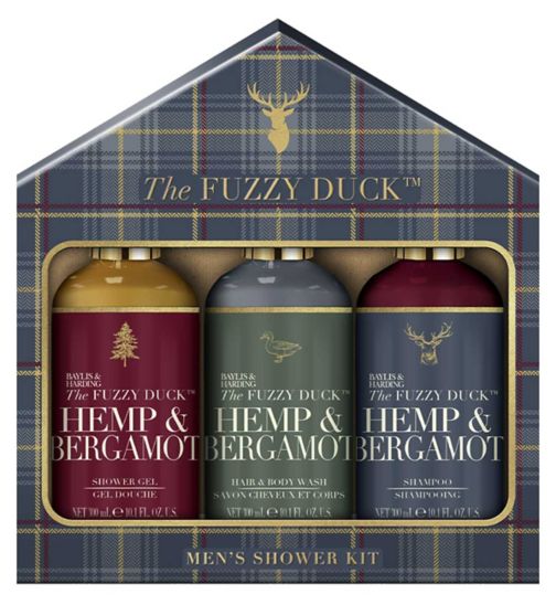 Baylis & Harding The Fuzzy Duck Men's Hemp & Bergamot 3 Piece Gift Set