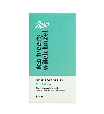 Boots Tea Tree & Witch Hazel Nose Pore Strips6 Strips