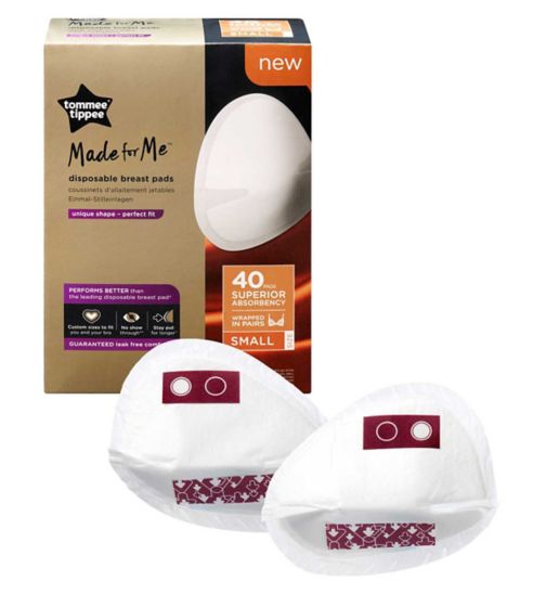 Tommee Tippee Made for Me Daily Disposable Breast Pads, Pack of 40 - Small