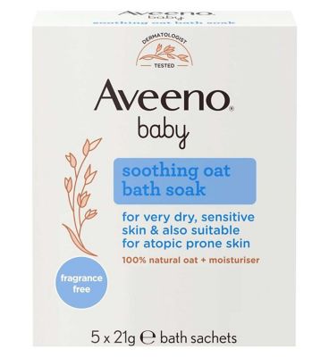 Oatmeal Bath Soap For Baby AVEENO® Baby Soothing Oat Bath Soak X