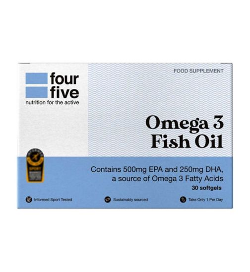 FourFive Omega 3 Fish Oil Soft Gels 30s
