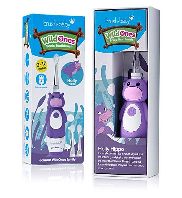 Brush Baby WildOnes Hippo Rechargeable Toothbrush