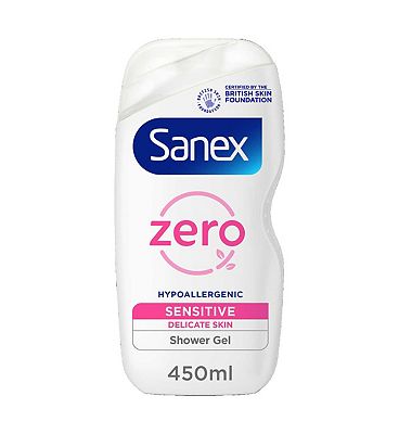 Sanex Zero% Gentle Moisture Shower Gel for Sensitive Skin 450ml