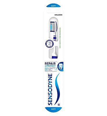 Sensodyne Sensitive Toothbrush, Repair & Protect Toothbrush with Duoflex Neck