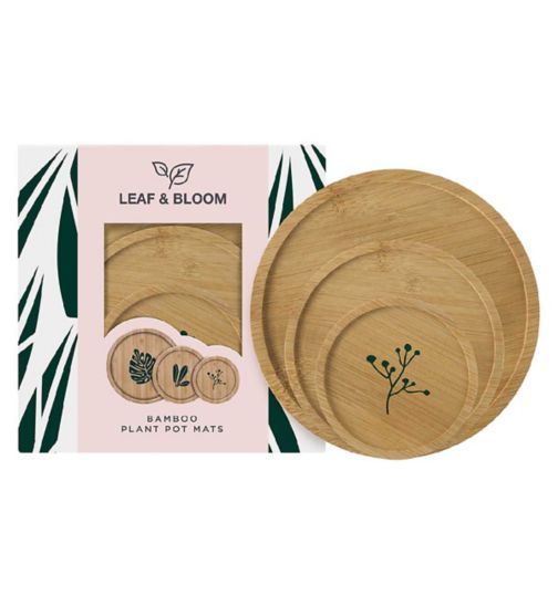 Leaf & Bloom - Bamboo Plant Pot Mats