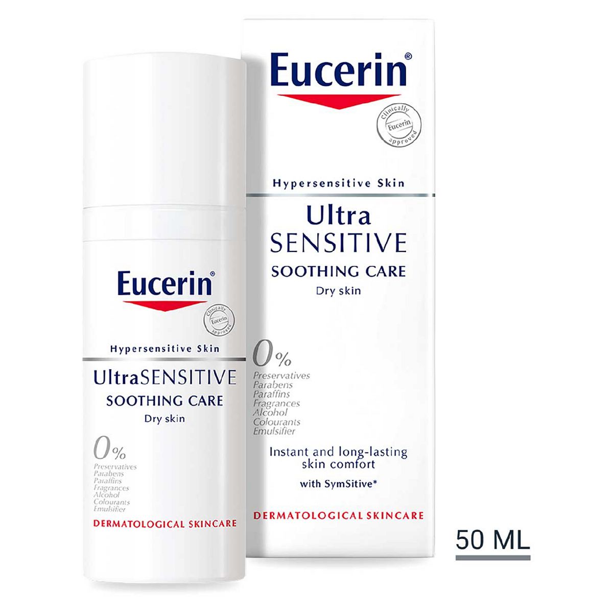 Eucerin Ultrasensitive Soothing Face Cream Moisturiser (Dry Skin) 50ml