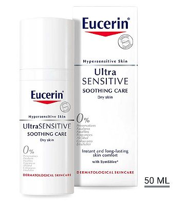 Eucerin UltraSensitive Soothing Face Cream Moisturiser (Dry Skin) 50ml