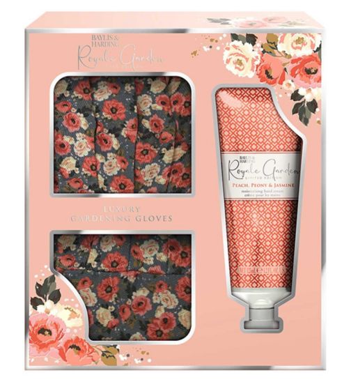 Baylis & Harding Royale Garden Peach Peony & Jasmine Luxury Garden Essentials Gift Set