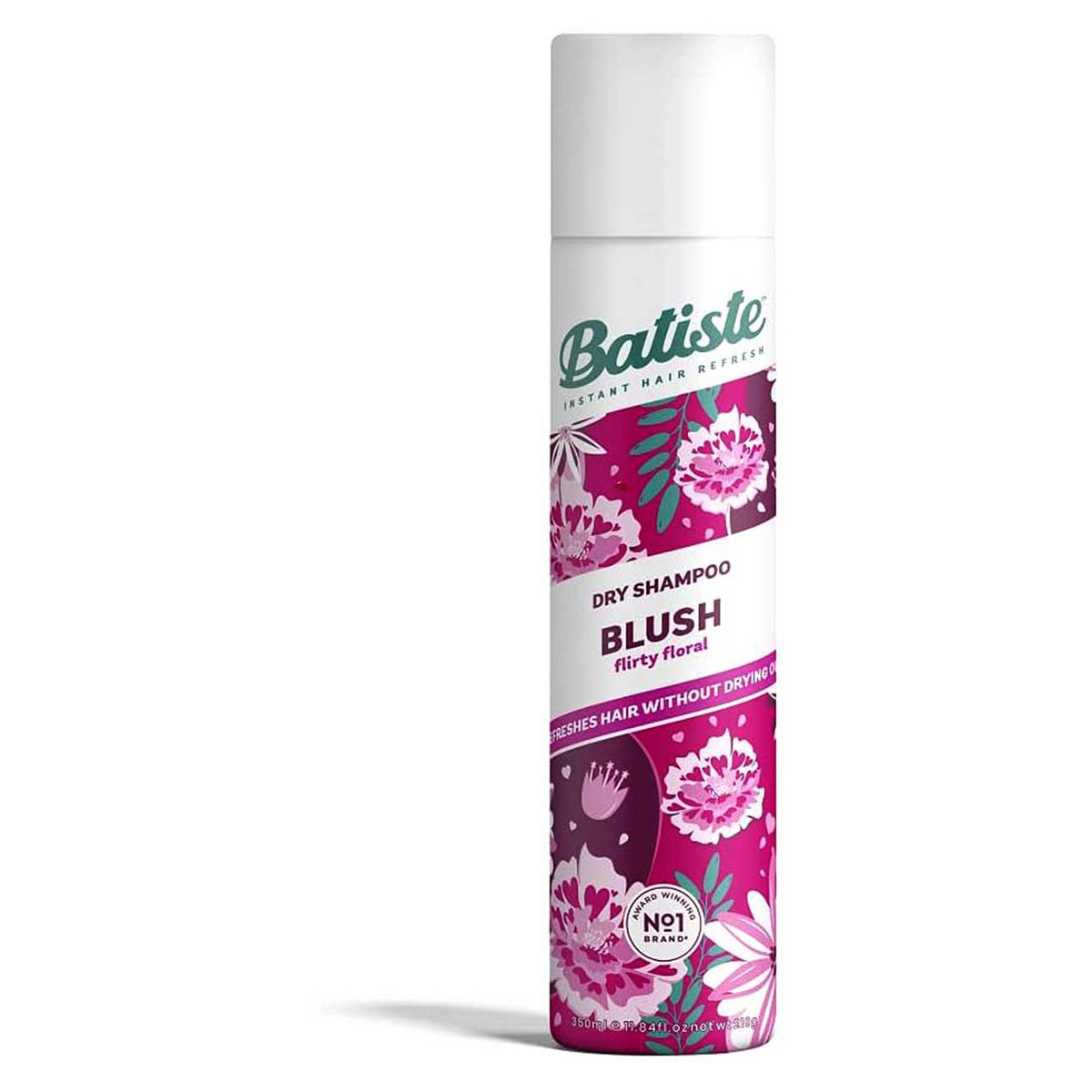 Batiste Dry Shampoo Blush, Flirty Floral Fragrance Hair Shampoo, 350ml
