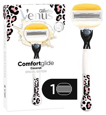 Venus Comfortglide Coconut Plus Olay Special Edition Leopard Razor