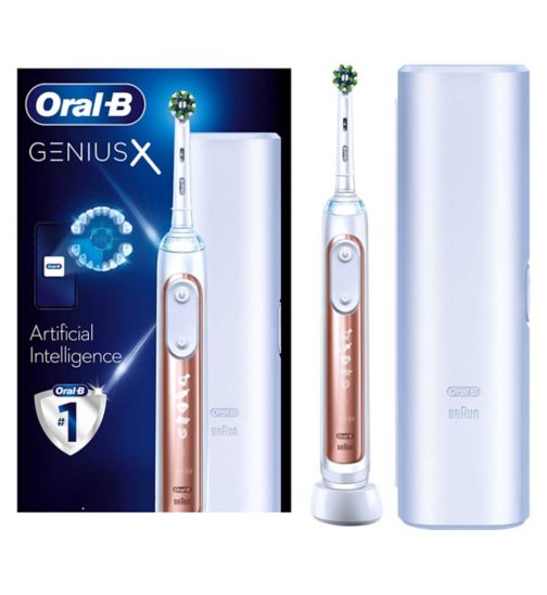 Oral-B Genius X Rose Gold Electric Toothbrush Designed By Braun