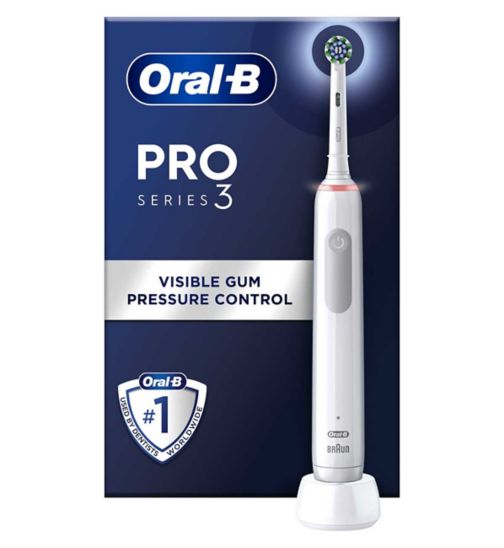Oral-B Pro 3 3000 - White Electric Toothbrush Designed By Braun