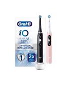 Oral-B iO6 Electric Toothbrush - Black Lava & Pink Sand Duo Pack
