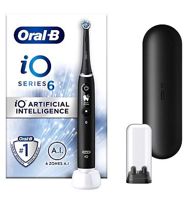 Oral-B iO Series 6 Electric Toothbrush with (1) Brush Head, Black Lava, for  Adults & Children 3+