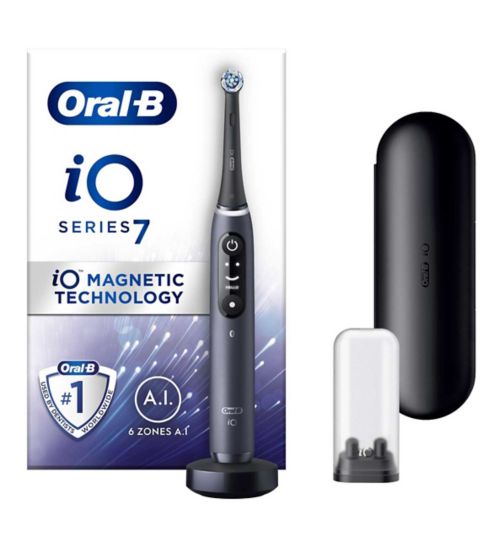 Oral-B iO7 Black Electric Toothbrush Designed By Braun