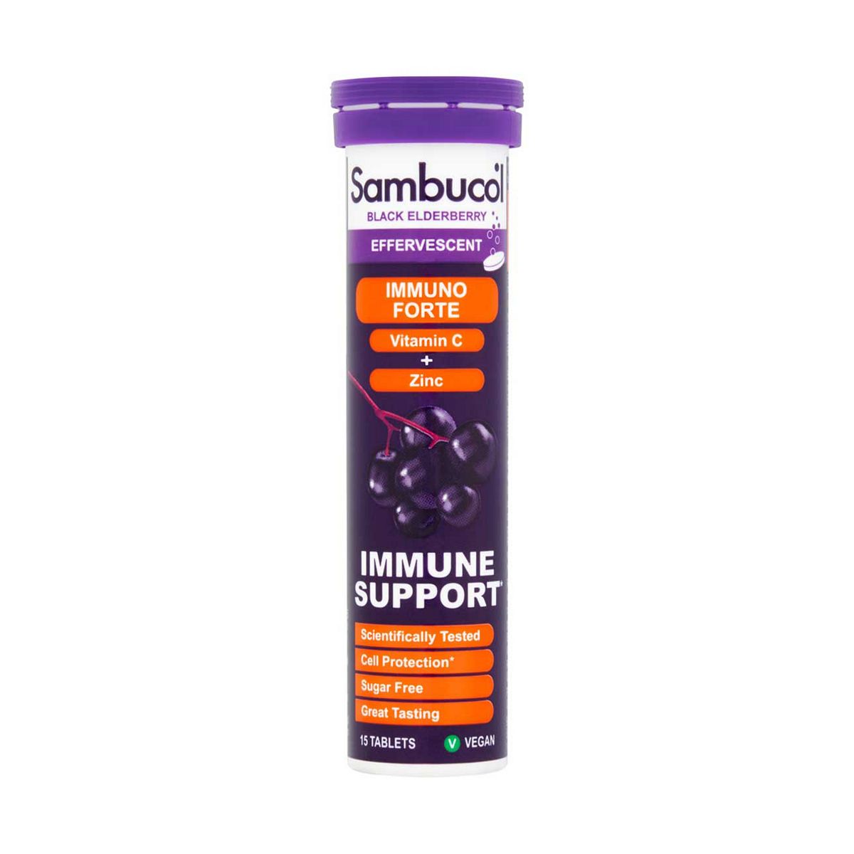 Sambucol Immuno Forte Effervescent Food Supplement - 15 Tablets