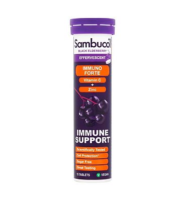 Sambucol Immuno Forte Effervescent Food Supplement - 15 Tablets