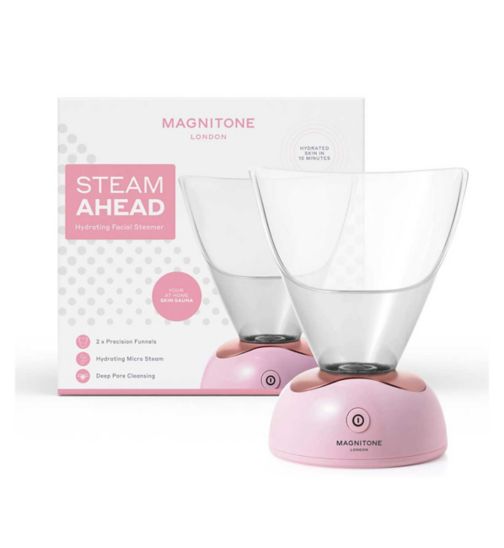 MAGNITONE SteamAhead Hydrating Facial Micro Steamer - Pink