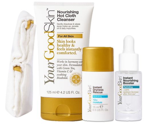 YGS Booster Hydration;YourGoodSkin Hydrating Skin Bundle;YourGoodSkin Instant Dryness Rescue 15ml;YourGoodSkin Instant Dryness Rescue With Vitamins C&E and Japanese Lilyturf 15ml;YourGoodSkin Instant Nourishing Booster With Hyaluronic Acid 15ml;YourGoodSkin Nourishing Hot Cloth Cleanser 125ml;YourGoodSkin Vitamin C & Green Tea Nourishing Hot Cloth Cleanser 125ml