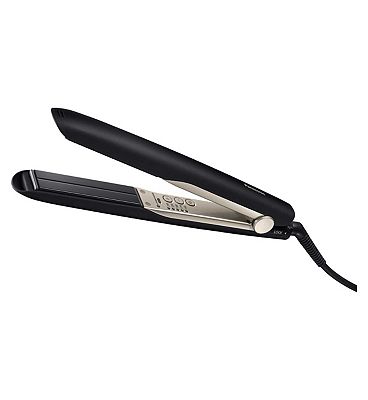 Panasonic EH-HS0E Nanoe Hair Straightener for Flawless Style, Single Stroke Straightening (Black/Cha