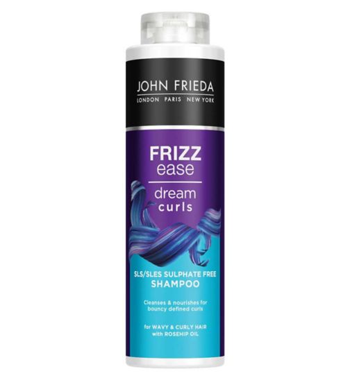 John Frieda Frizz Ease Dream Curls SLS/SLES Sulphate Free Shampoo 500ml for Naturally Wavy & Curly Hair