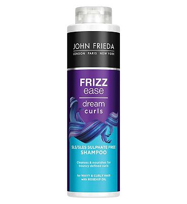 John Frieda Frizz Ease Dream Curls SLS/SLES Sulphate Free Shampoo 500ml for Naturally Wavy & Curly H