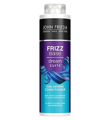 John Frieda Frizz Ease Dream Curls Curl-Defining Conditioner 500ml for Naturally Wavy & Curly Hair