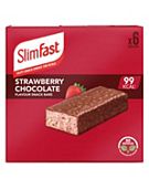 SlimFast Strawberry Chocolate Snack Bar Multipack - 6 x 25g