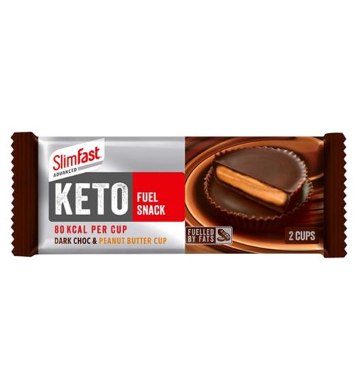 SlimFast Advanced Keto Fuel Snack Dark Choc & Peanut Butter Cup - 28g