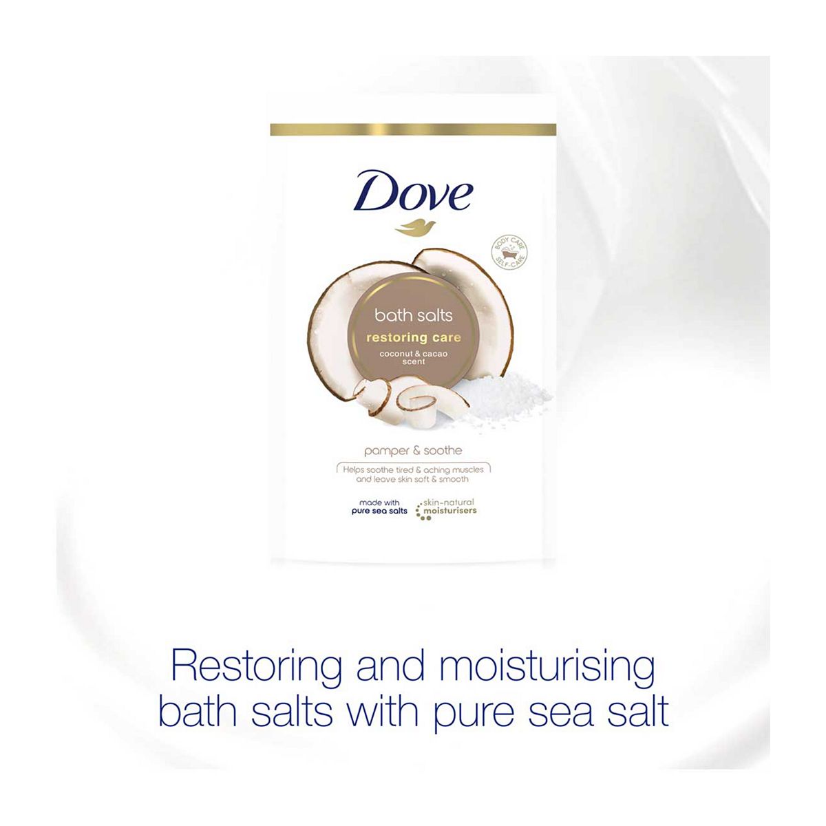 Dove Coconut And Cacao Restoring Care Bath Salts 900g