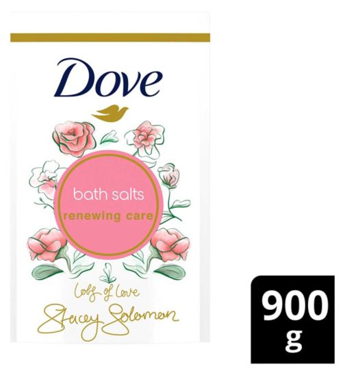 Dove Peony & Rose Renewing Care Bath Salts 900g