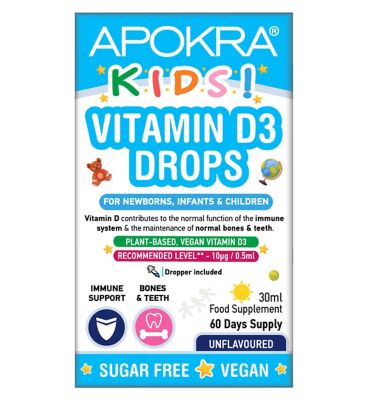 Memoraid Kids Vegan Vitamin D3 Drops 30ml