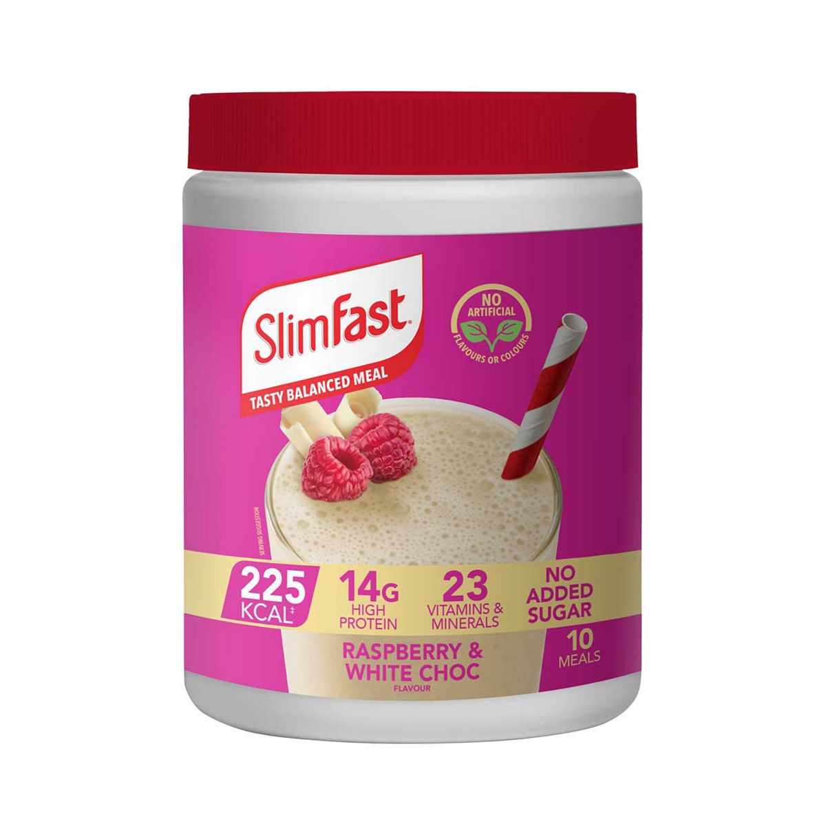 Slim Fast Slimfast Raspberry & White Chocolate Flavour Shake 365G