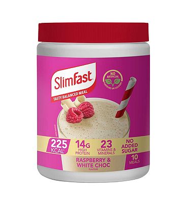 SlimFast Raspberry & White Chocolate Flavour Shake 365g