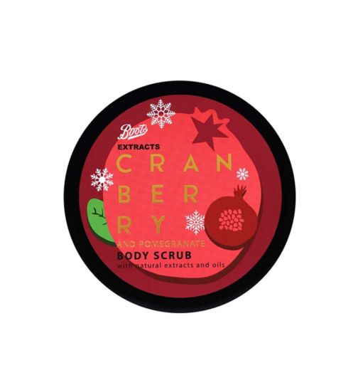 Boots Extracts Cranberry & Pomegranate Body Scrub 250ml