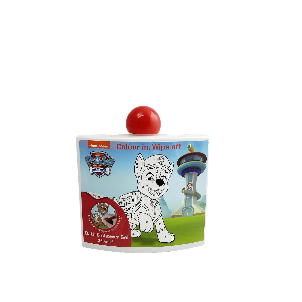 Paw Patrol Bath & Shower Gel With Wipe On-Off Bottle, 250Ml