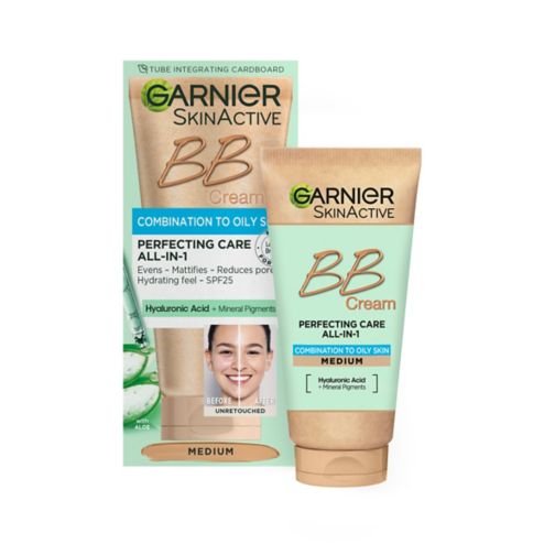 Garnier Oil-Free Perfecting Care All-in-1 BB Cream SPF25 Medium Shade 50ml