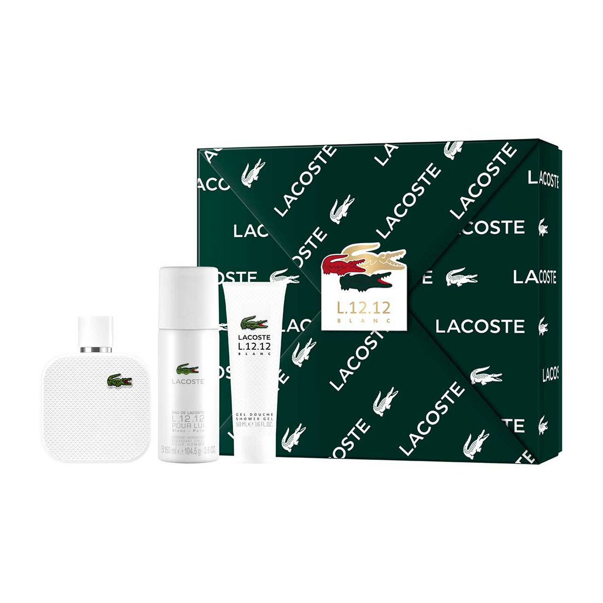 Lacoste L.12.12 Male Blanc Eau De Toilette 100Ml Giftset