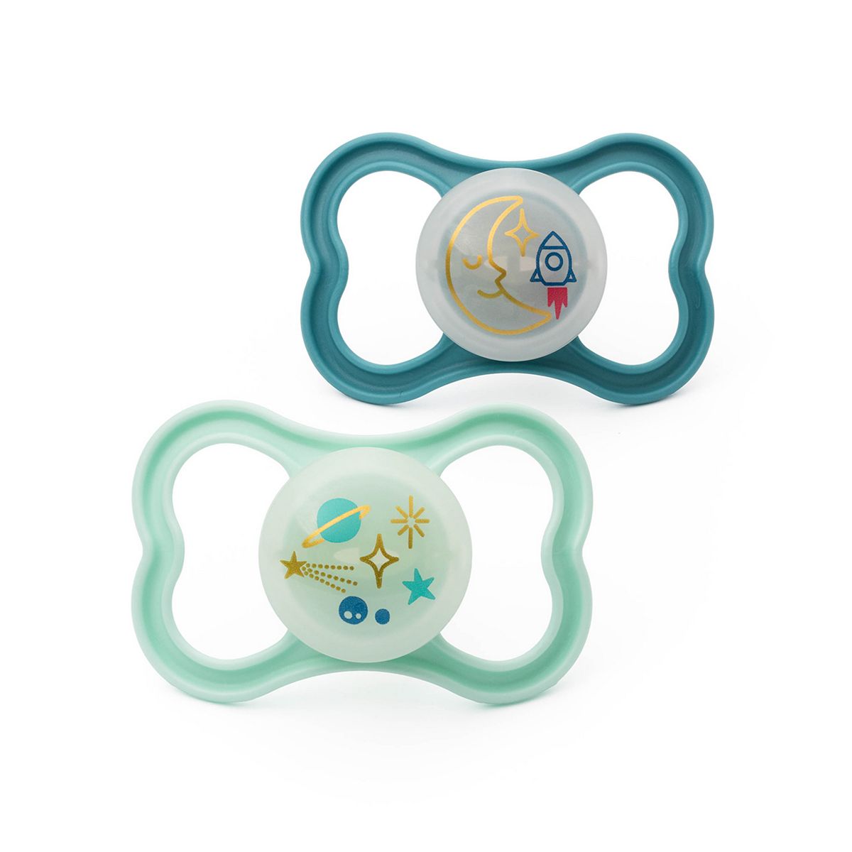 MAM Air Night Soother 16+M 2 Pack - Blue