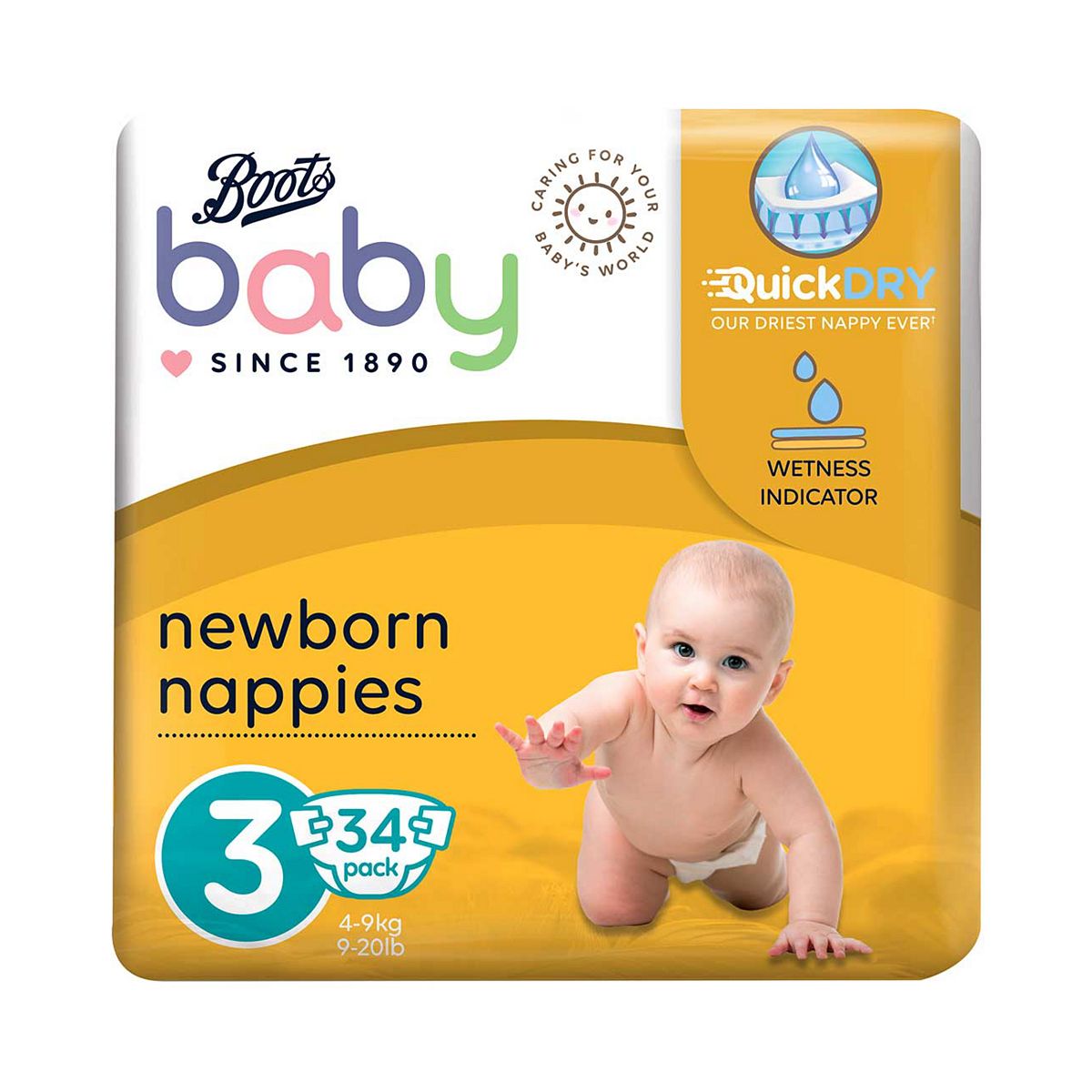 Boots Baby Super Dry Midi Nappies Size 3 34S