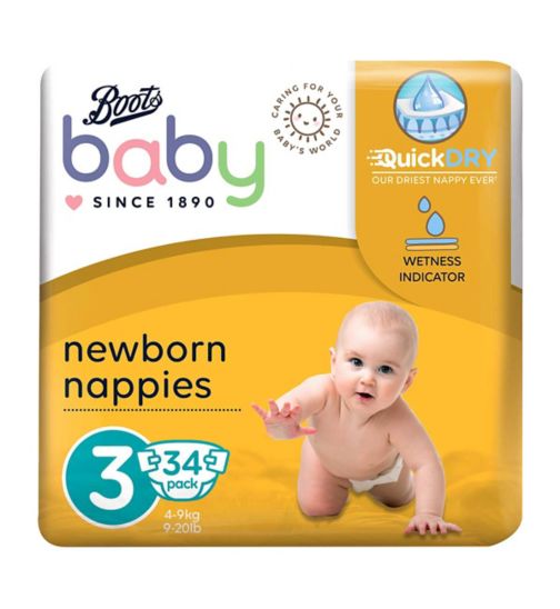 Boots Baby Super Dry Midi Nappies Size 3 34s