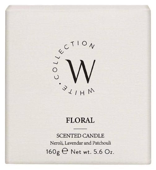 The White Collection Floral Candle 160g