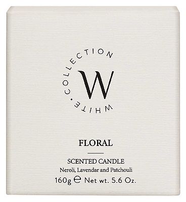 The White Collection Floral Candle 160g