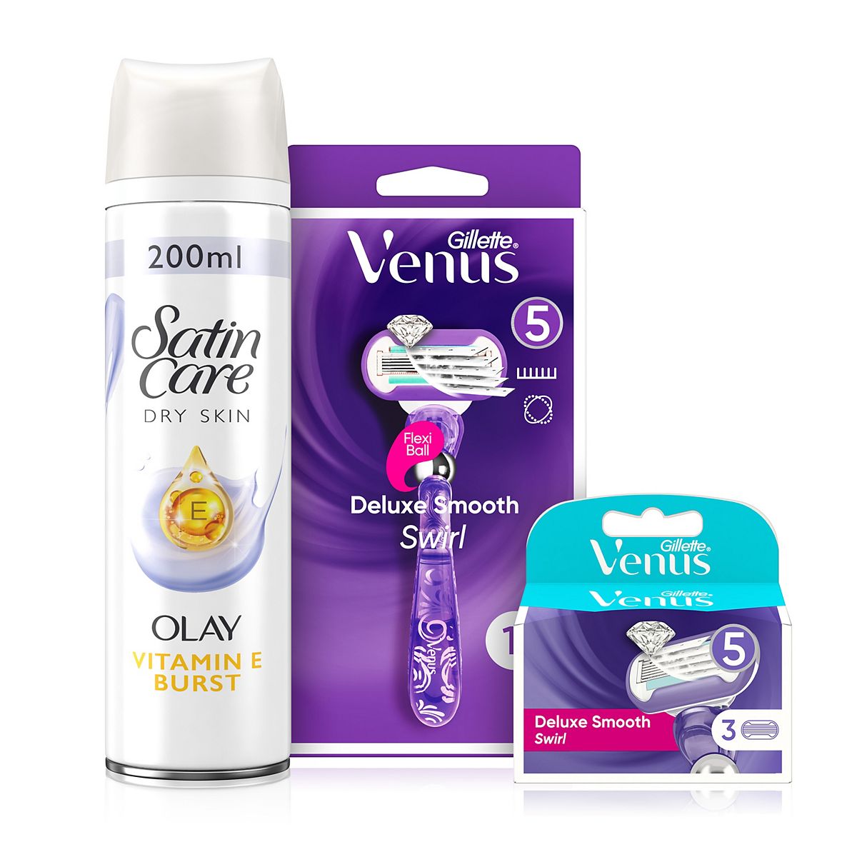 Gillette Venus Perfect Shave (Non-Gel Bar) Bundle